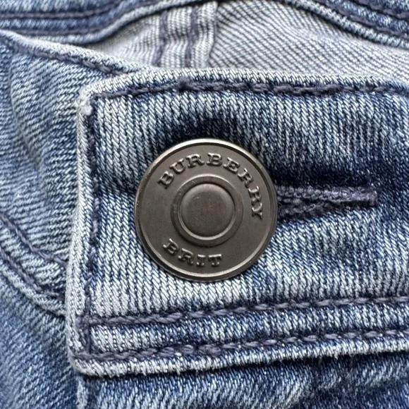 Burberry Brit Westbourne Jeans "Burberry Back Seam" Aesthetic Skinny Ankle Sz 25 - Picture 5 of 16